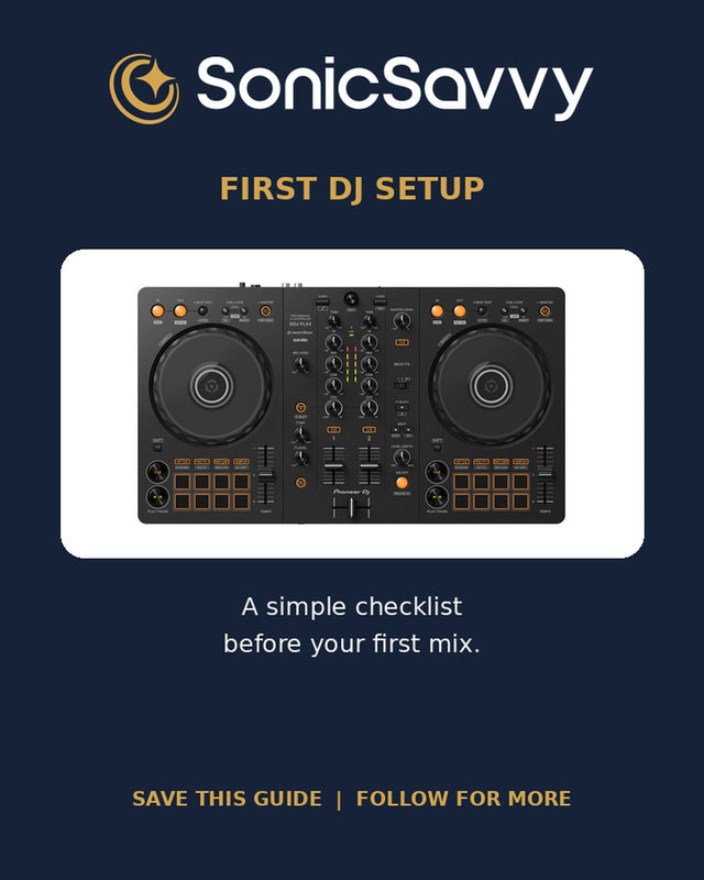 SonicSavvy first DDJ-FLX4 setup checklist