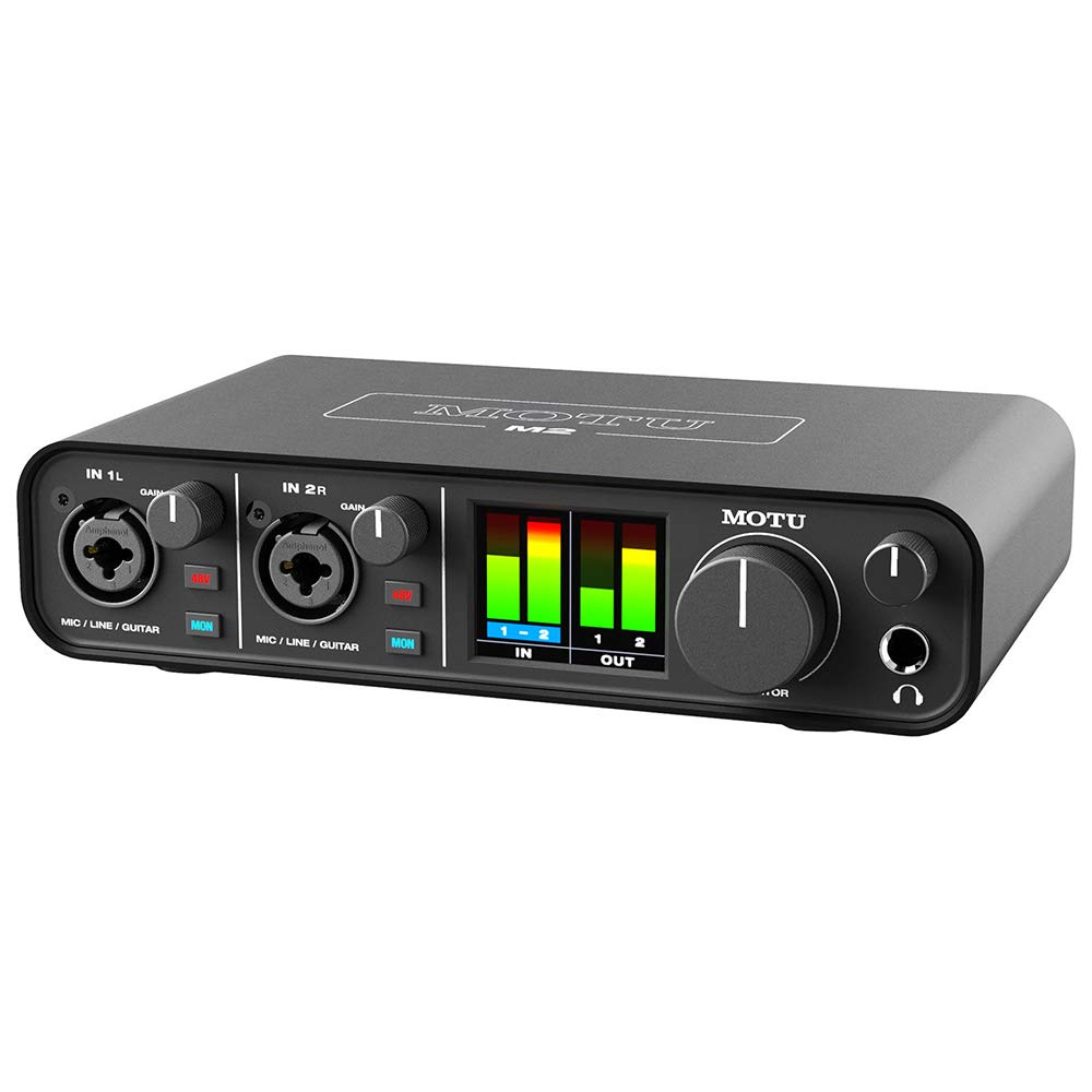 MOTU M2 2x2 USB Audio Interface – High-Fidelity 24-Bit/192kHz