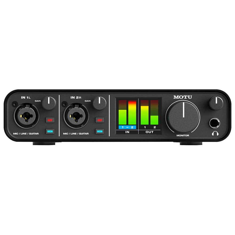 MOTU M2 2x2 USB Audio Interface – High-Fidelity 24-Bit/192kHz