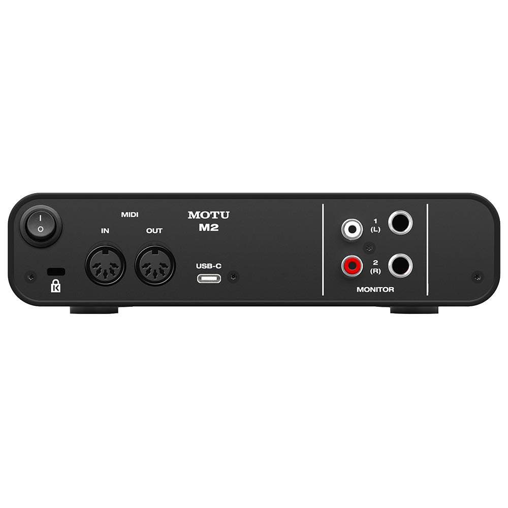 MOTU M2 2x2 USB Audio Interface – High-Fidelity 24-Bit/192kHz