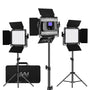 GVM RGB LED Video Light Kit – Professional Studio Lighting