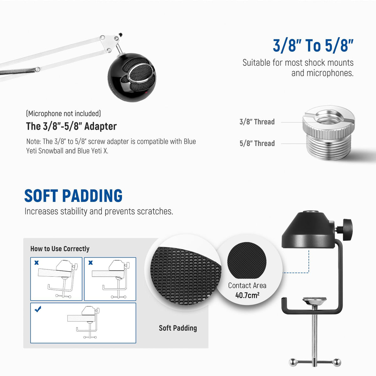 NEEWER Low Profile Mic Arm Desk Mount