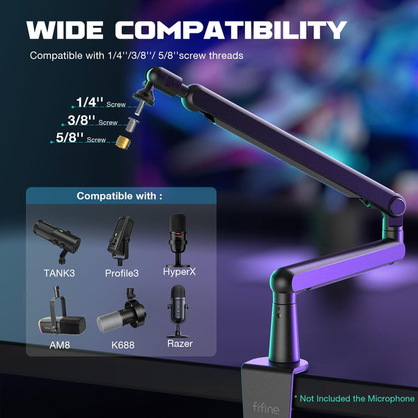 FIFINE Microphone Boom Arm (BM88)