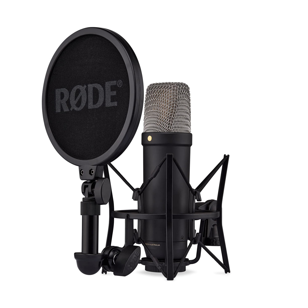 Rode NT1 5th Generation Condenser Microphone with SM6 Shockmount and Pop Filter - Black
