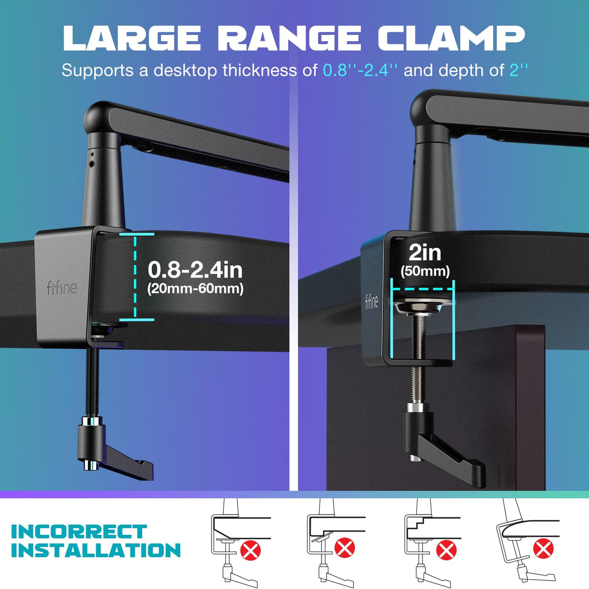 FIFINE Microphone Boom Arm (BM88)