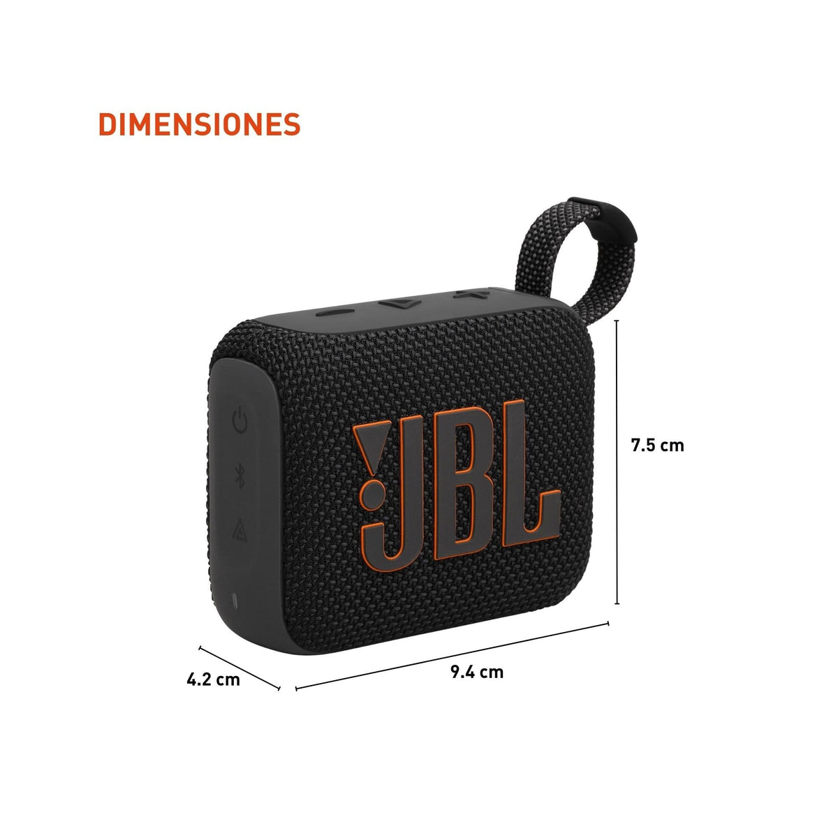 JBL Go 4 - Ultra-Portable, Waterproof and Dustproof Bluetooth Speaker, 7-Hour Built-in Battery, (Black)