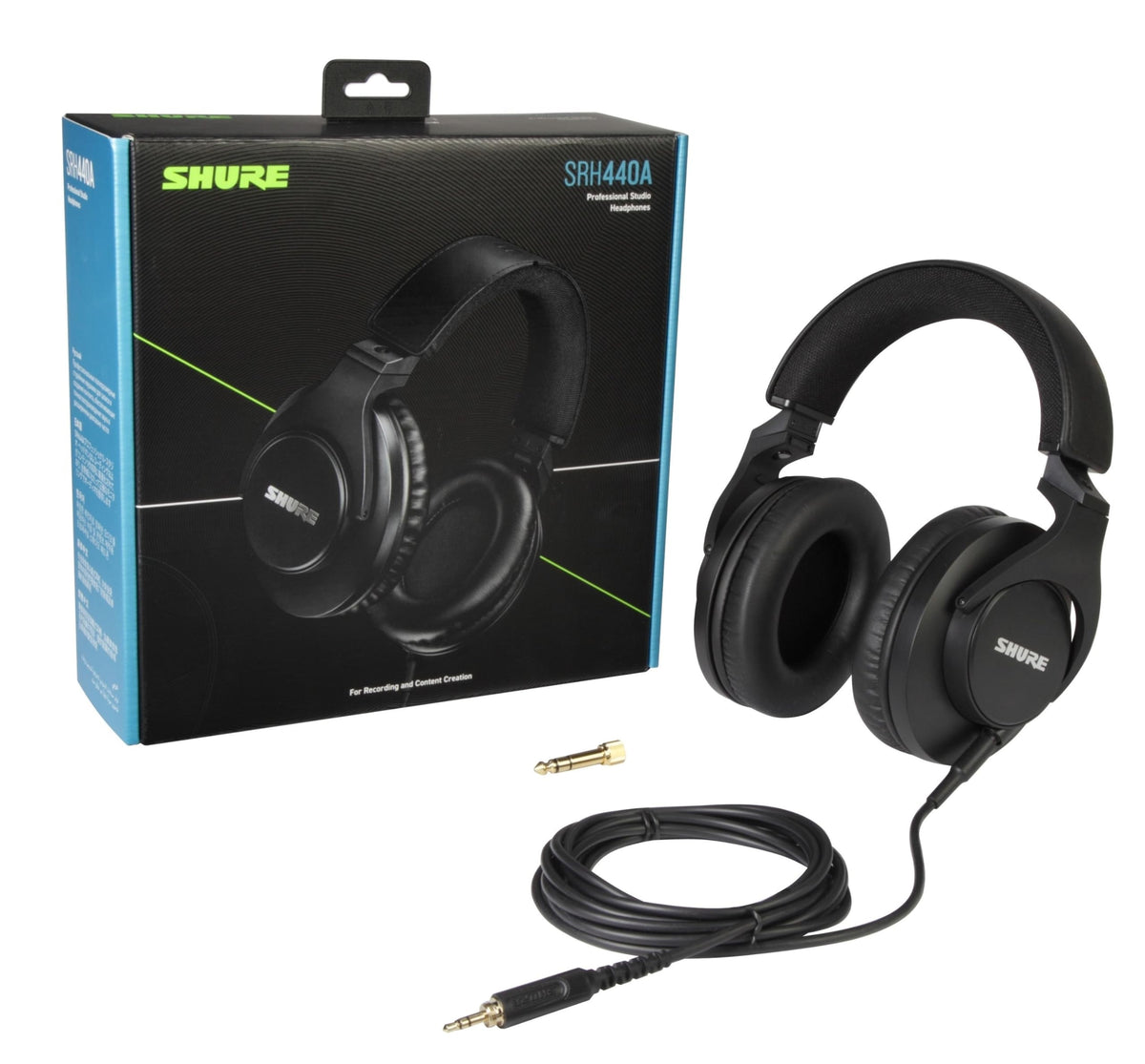 Shure SRH440A Over-Ear Wired Studio Headphones – 2022 Version