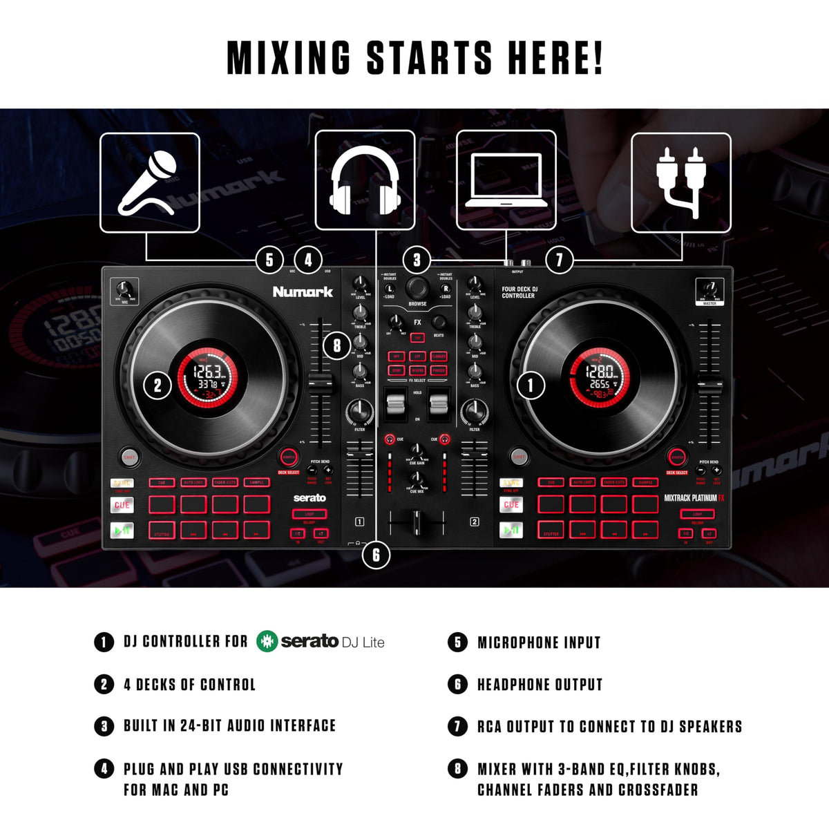Numark Mixtrack Platinum FX