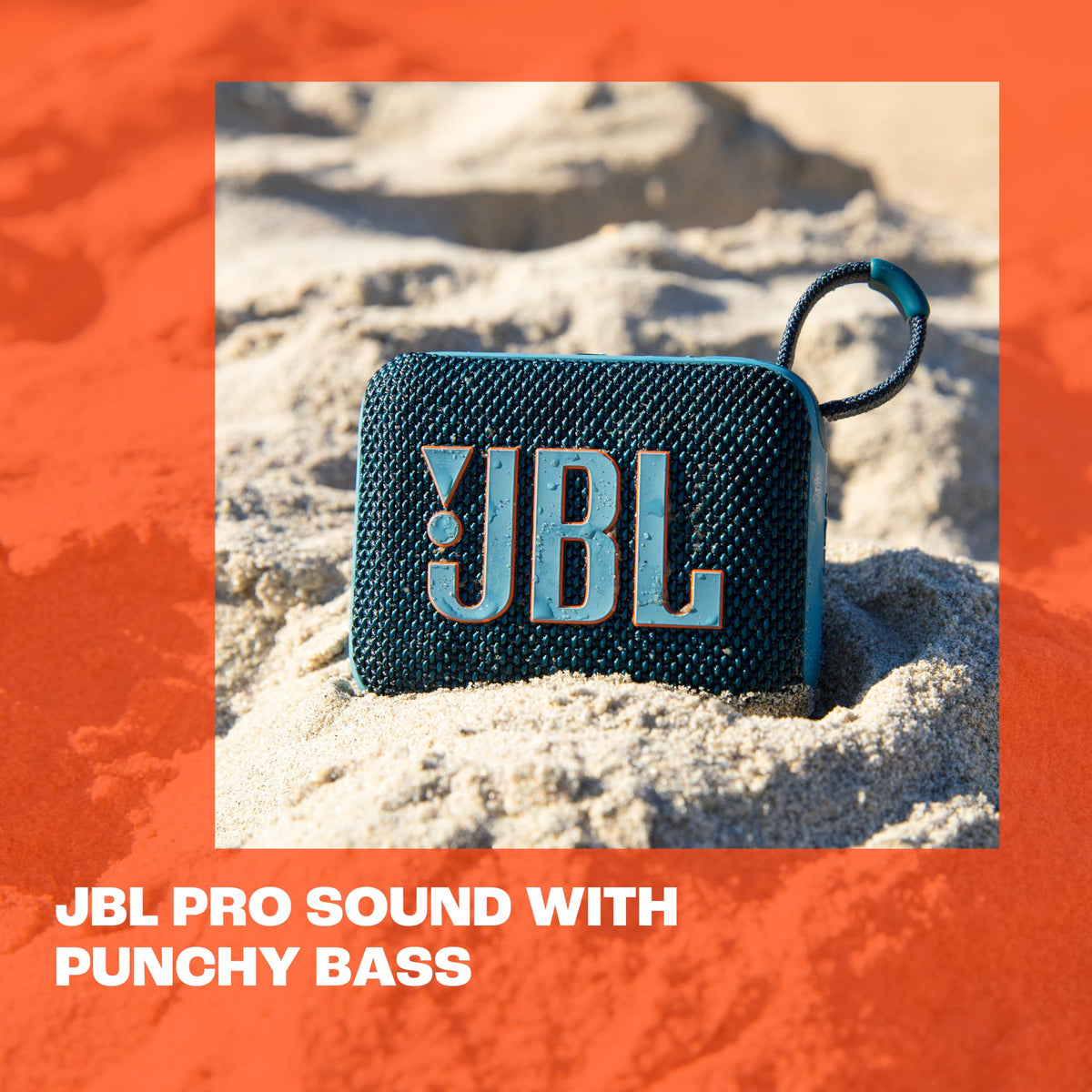 JBL Go 4 - Ultra-Portable, Waterproof and Dustproof Bluetooth Speaker, 7-Hour Built-in Battery, (Black)