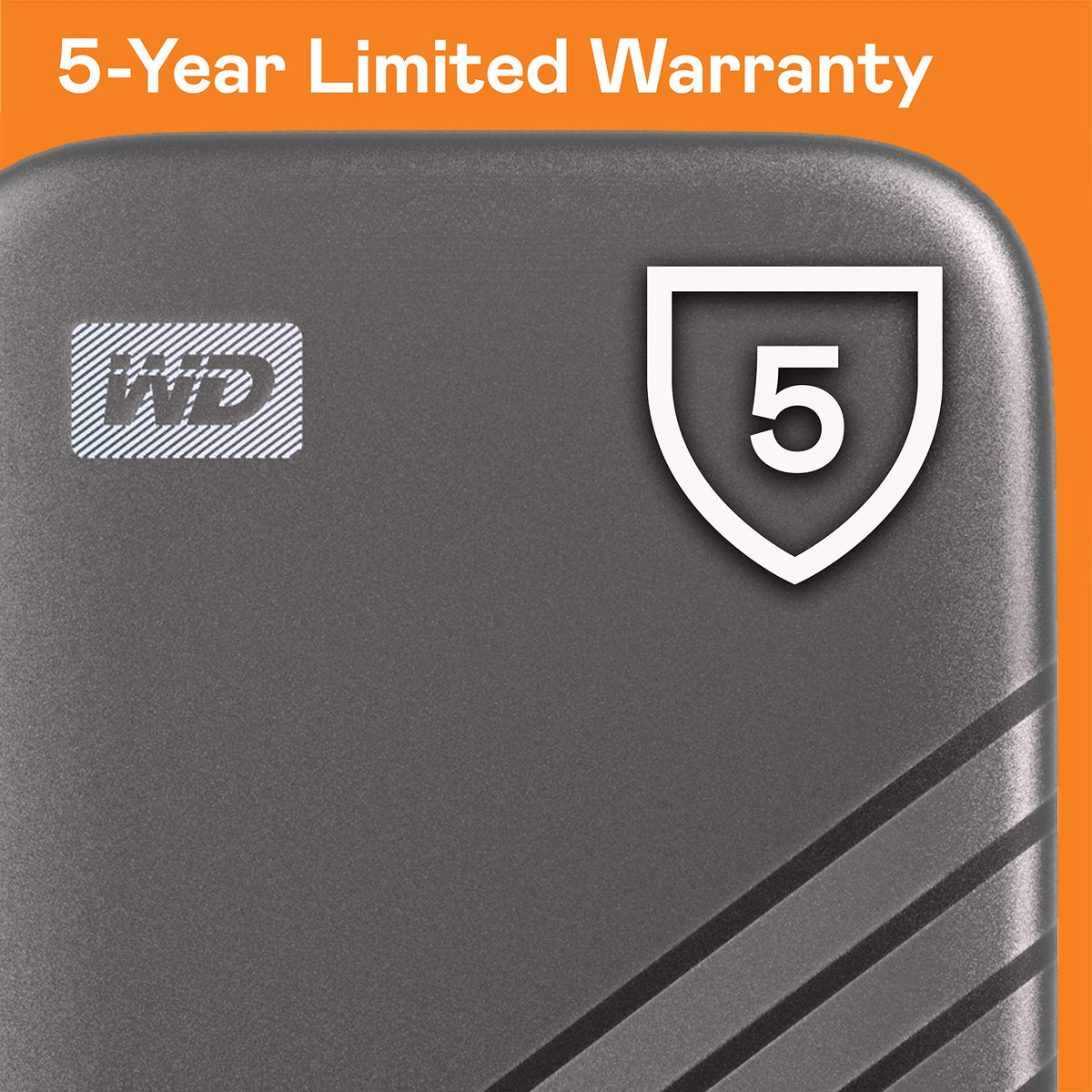 Western Digital 1TB My Passport SSD External Portable Solid State Drive, Gray, Up to 1,050 MB/s, USB 3.2 Gen-2 and USB-C Compatible (USB-A for Older Systems) - WDBAGF0010BGY-WESN