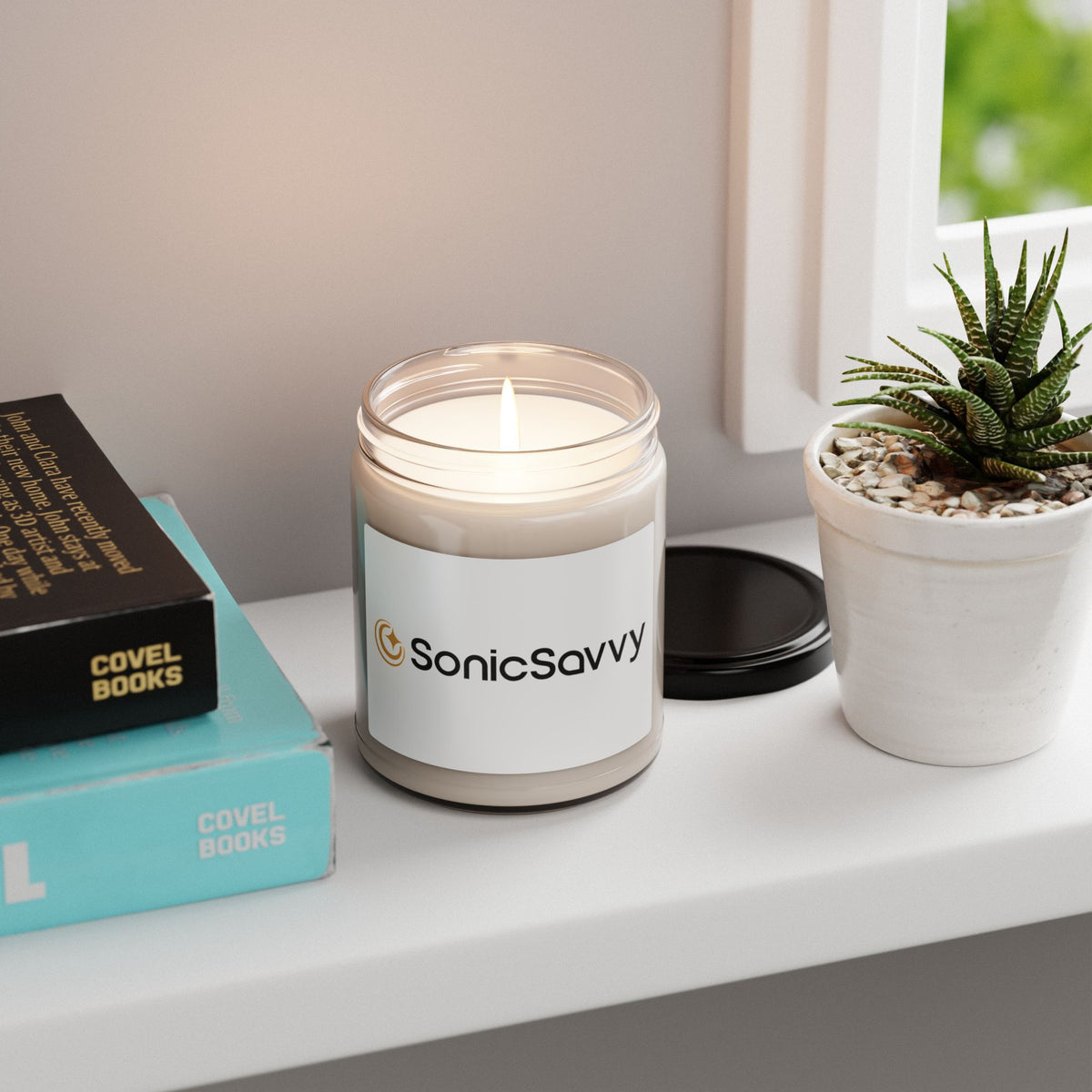 SonicSavvy Scented Soy Candle