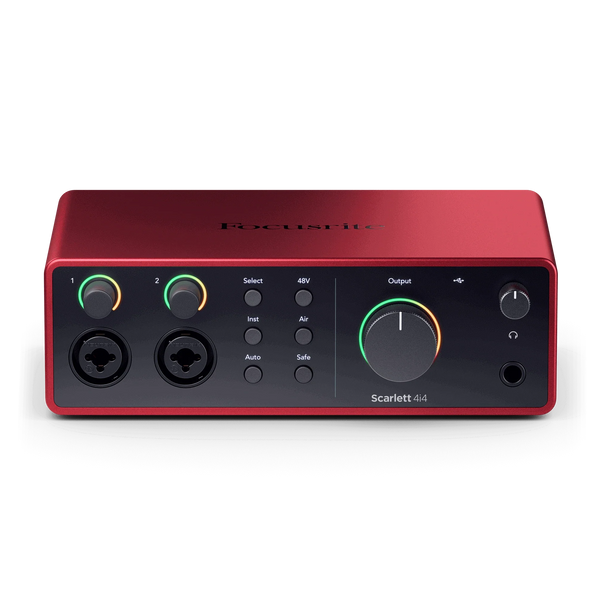Focusrite Scarlett 4i4 complete front view